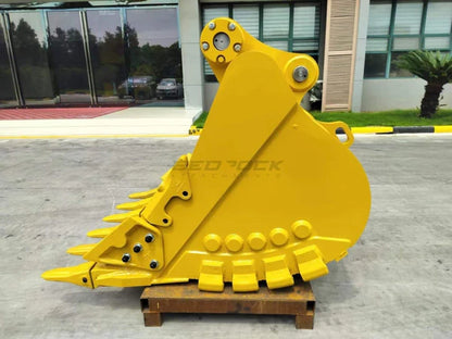 Bedrock Attachments Heavy-Duty Bucket & Adjuster GP | Width 60-Inch | Capacity 1.87 CU M | Machine Size 30-40 Tons | For Excavators CAT 336
