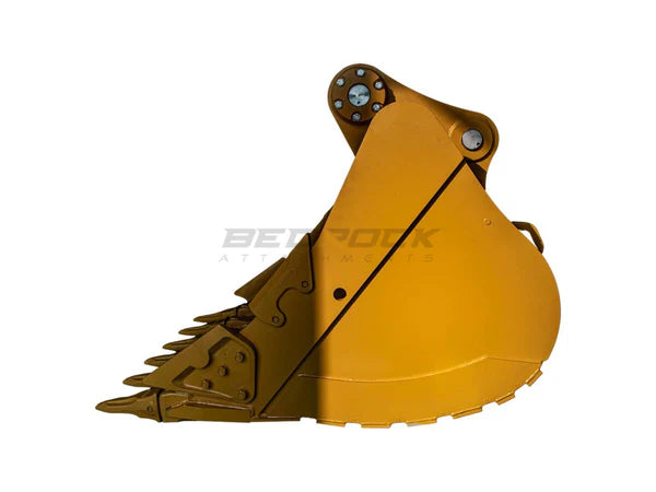 Bedrock Attachments Heavy-Duty Bucket | Model EB349TBHD-60-2.14 | Width 60-Inch | Capacity 2.14 CU M | Machine Size 45-55 Tons | For Excavators CAT 349E
