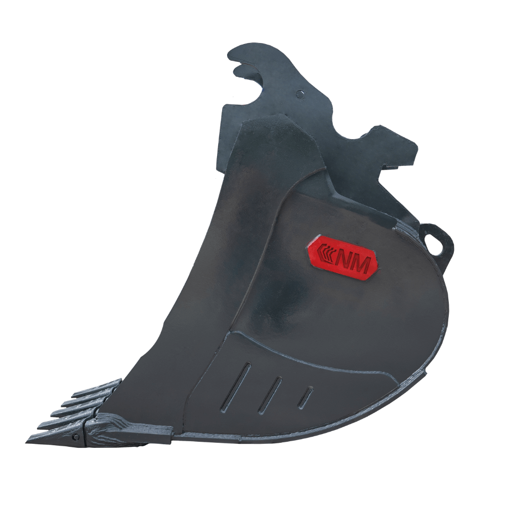 NM Attachments Tooth Bucket | Model 25HD Series | Widths 30"–54" | Machine Size 22.5–27.5 Tons | For Excavators