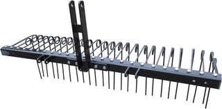 Field Tuff 60" 3-Point Pine Straw Rake – 26 Durable Steel Tines & Category 1 Hitch | Horsepower 18–30 HP | For Tractors