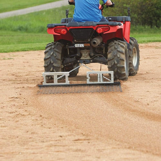 Field Tuff 4' x 5' Drag Harrow – Chain-Link Mesh, Versatile Towing For ATV/ UTV/ Lawn Tractor