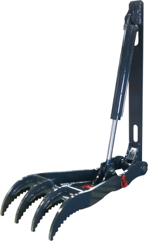 NM Attachments Hydraulic Thumb Weld-On | Model HWO Series | 2–4 Tine | Machine Size 0.75–27.5 Tons | For Excavators