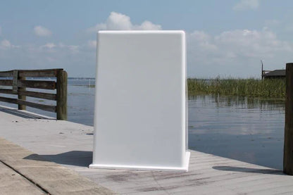 RIO MARINE CUSTOMS | Fiberglass Boat Console | Model CMCC09 | 38" W x 53" H x 38" D | Heavy-Duty Nida-Core Construction | For Single & Twin Engine Boats