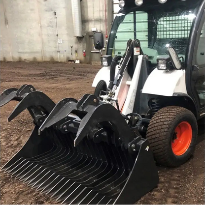 Ignite Attachments Rock Grapple | Width 62" | 2.5" Bore Hydraulic Cylinders | Hydraulic Flow 12-20 GPM | For Skid Steers