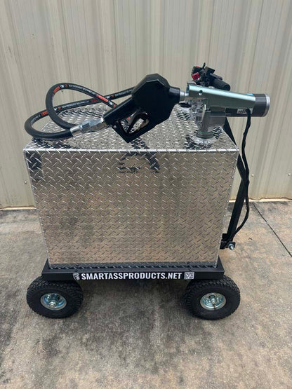 Smart Ass Fuel Mule Flatlander | 70 Gallon | Width 30" | Motor 750W | Motorized Electric Gas Caddy