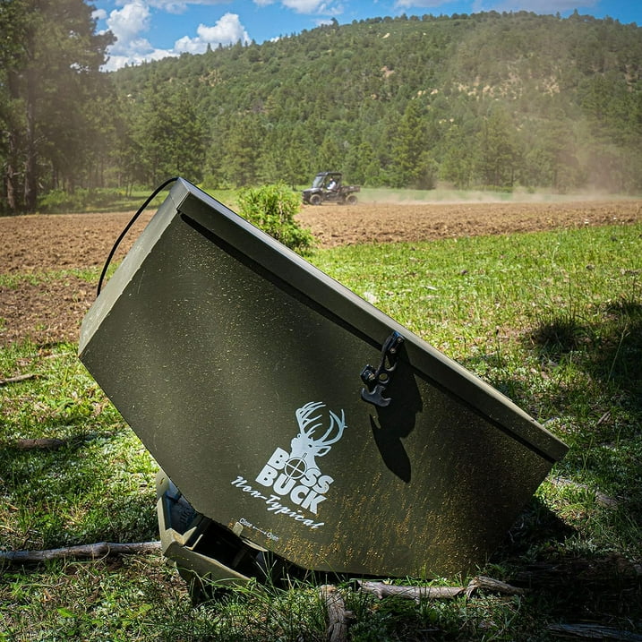 Boss Buck™ | ATV Broadcast Seeder/Spreader | Model BB-1.80 | Capacity 80 lb | 12V Power | Horsepower 15 To 50 HP | For ATV & UTV