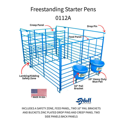 Sydell Freestanding Starter Pen | #0112A | 6' Width | For Sheep & Goat Lambing & Kidding