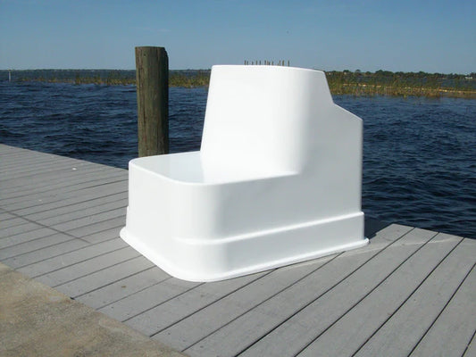 RIO MARINE CUSTOMS | Fiberglass Boat Console | Model CMCC08 | 36" W x 35" H x 43" D | Heavy-Duty Construction | for 21' to 25' Feet Boats