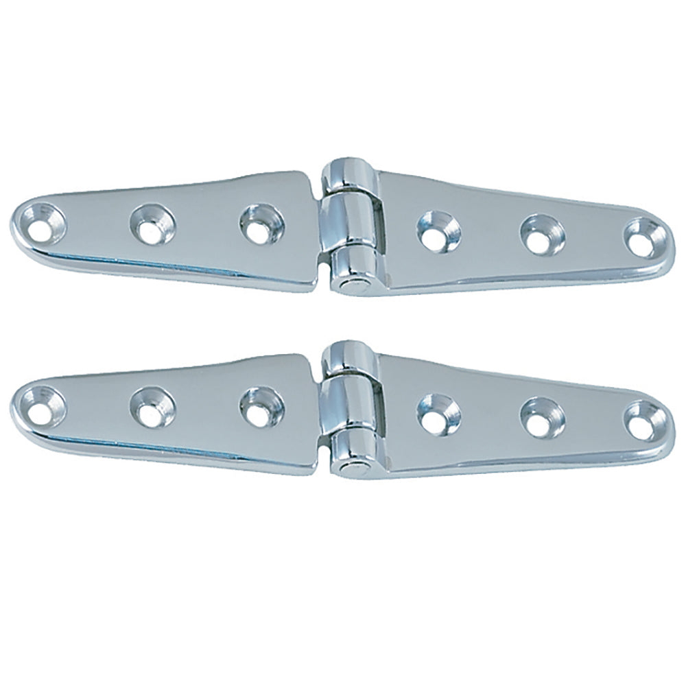 Perko 8" Chrome Plated Bronze Strap Hinges [0120DP3CHR]