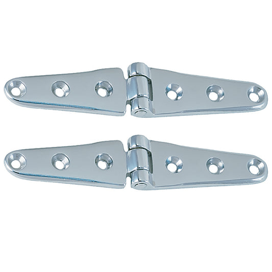 Perko 8" Chrome Plated Bronze Strap Hinges [0120DP3CHR]