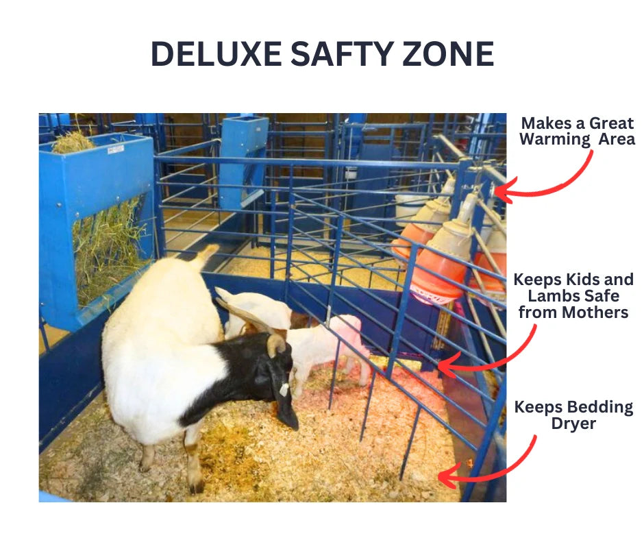 Sydell Safety Zone For Deluxe Lambing/Kidding Add-On Pens | #0653-5B | For Newborn Lamb & Kid Protection