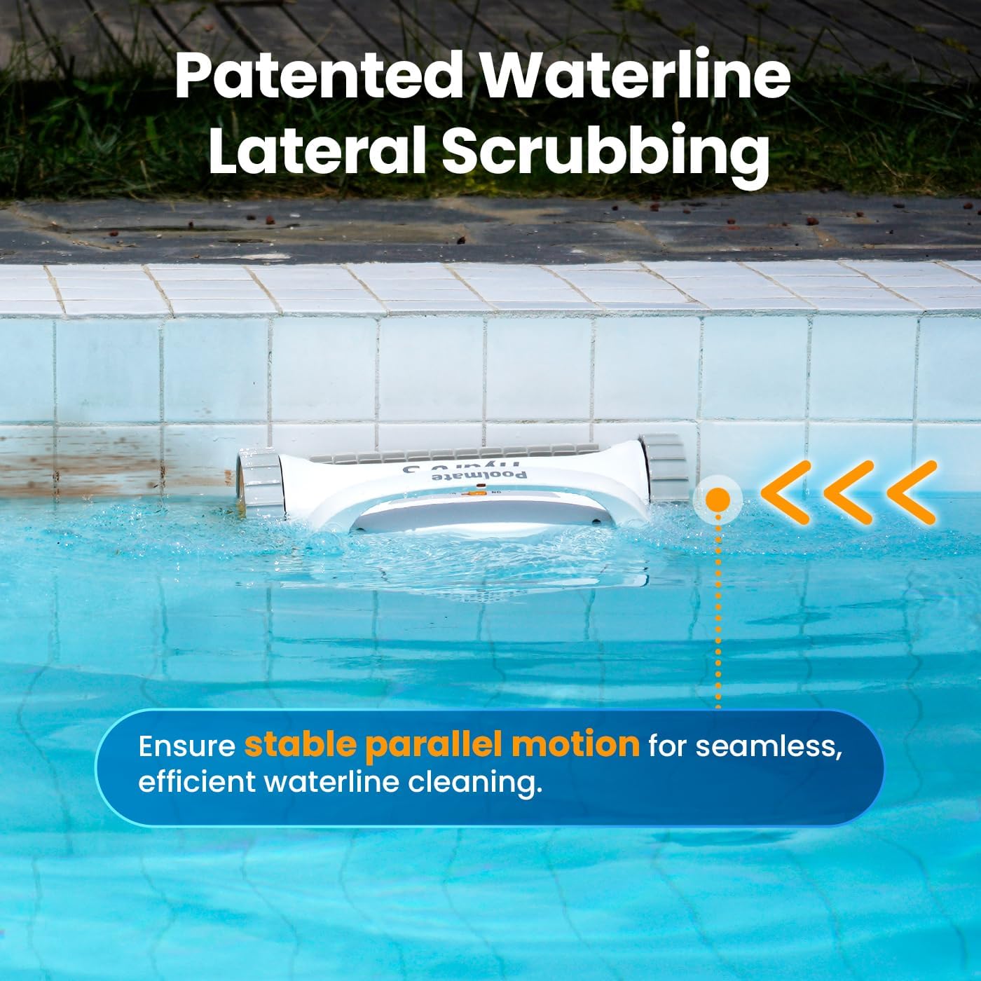 Chasing Cleaner Hydro 3 Cordless Essential Pool Cleaner | Pool Size 860.8–1076 Sq.ft | Charging Time 4 H | Battery Time 200 Min