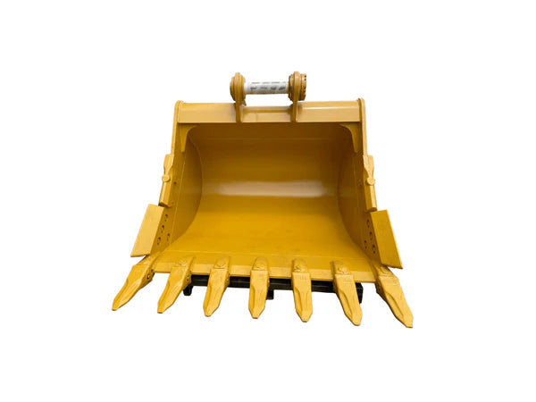 Bedrock Attachments Heavy-Duty Bucket & Adjuster GP | Model EB324CBHD-65-1.92 | Width 65-Inch | Capacity 1.92 CU M | Machine Size 24-30 Tons | For Excavators CAT 324