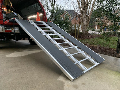 Black Widow Black Ice Folding Snowmobile Ramp | Size 7'10" L x 54" W | 1,500 lb Capacity | Horsepower 4 To 90+ HP | For Snowmobiles & ATVs