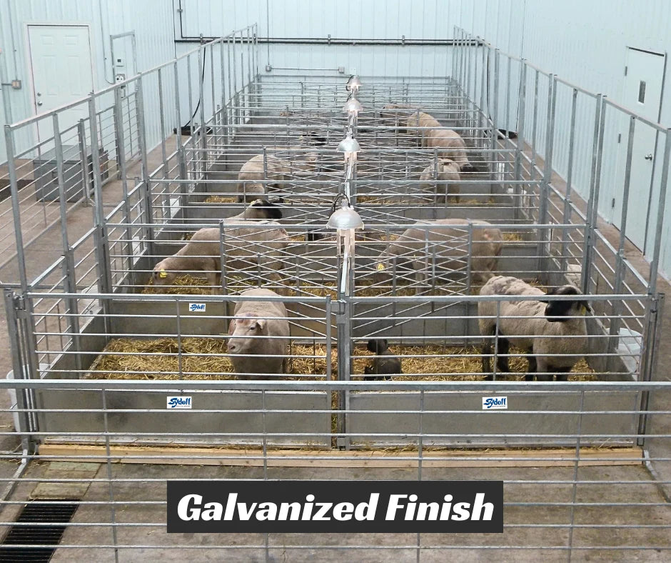 Sydell Deluxe Freestanding Starter Pen | #0665A Series | 4'–6' Width | For Sheep & Goat Lambing/Kidding Pens