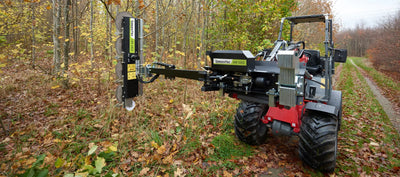 GreenTec Limb Trimmer Tractor Loader Mount | Model Puma 2303 With Quadsaw LRS 1402 | Working Width 4' 7