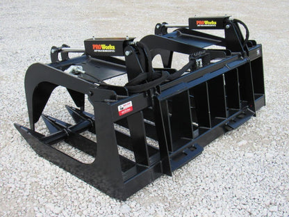 ProWorks 6' Grapple Root Dual Cylinder | Width 72" | 15-25 GPM | For Skid Steers
