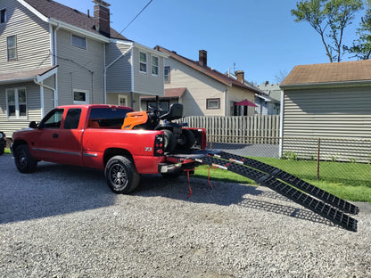 Black Widow Folding Arched Motorcycle Ramp | Model BW-9417-HD | Size 7' 10" x 17.5" | Capacity 1,500 lb | For Motorcycle & Dirt Bike Loading