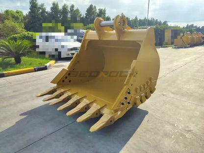 Bedrock Attachments Heavy-Duty Bucket & Adjuster GP | Width 66-Inch | Capacity 2.12 CU M | Machine Size 30-40 Tons | For Excavators CAT 336