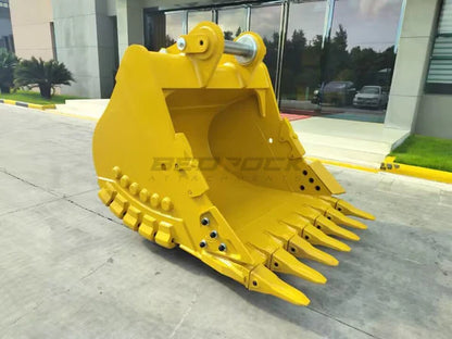 Bedrock Attachments Heavy-Duty Bucket & Adjuster GP | Model EB349TBHD-66-2.41 | Width 66-Inch | Capacity 2.41 CU M | Machine Size 45-55 Tons | For Excavators CAT 349