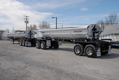 SmithCo | 10-Axle Side Dump Trailer Train | SX3-4234L & SX2-3024 Train | 2025 Model | 42' & 30' Length | High-Capacity Hauling | 102” Width | Air Ride Suspension | For Industrial Transport