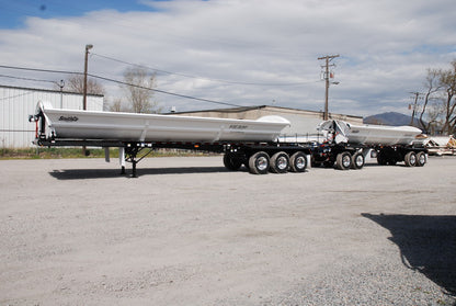 SmithCo | 10-Axle Side Dump Trailer Train | SX3-4234L & SX2-3024 Train | 2025 Model | 42' & 30' Length | High-Capacity Hauling | 102” Width | Air Ride Suspension | For Industrial Transport