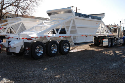 CPS | 3-Axle Bottom Dump Trailer 4B340A200 | 40' Length | 23 Cubic Yards Capacity | 96" Width | For Heavy-Duty Hauling & Efficient Unloading
