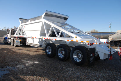 CPS | 3-Axle Bottom Dump Trailer 4B340A200 | 40' Length | 23 Cubic Yards Capacity | 96" Width | For Heavy-Duty Hauling & Efficient Unloading