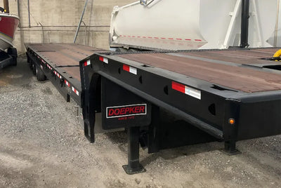 Doepker Sliding Axle Tilt Trailer | Model RT28207 | Overall Length 52' | Load Capacity 55 Tons