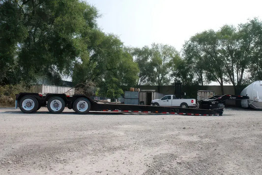 Alpha Lowboy Trailer | Overall Length 53' | Overall Width 108" | Load Capacity 55 Tons