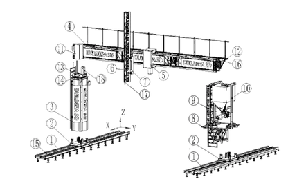Wolfpack 3DCP | HACKER Mobile | 15m x 10m x 4m Print Area | 1–20L/min Pump Volume | 380V Power | 300mm/s Speed | For On-Site Cement 3D Printing
