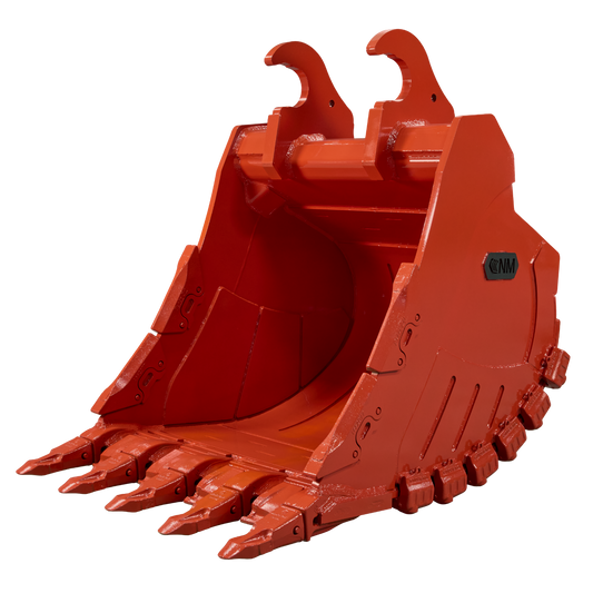 NM Attachments Extreme Duty Bucket Rock | Widths 30", 36", 42", 48" |  4 or 5 Teeth | 16.5 – 27.5 Tons | For Excavator
