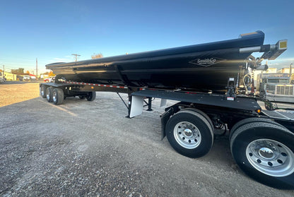 SmithCo Side Dump Trailer | Model SX3-42-34 | Frame Length 42' | Tub Length 34' | Black Tub