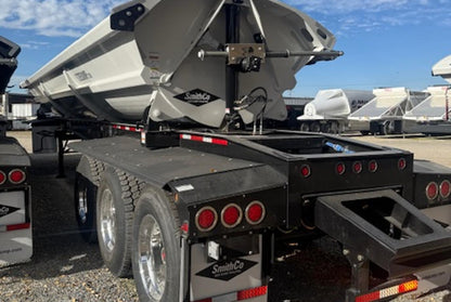 SmithCo Side Dump Trailer | Model SX3-42-34 | Frame Length 42' | Tub Length 34' | White Tub