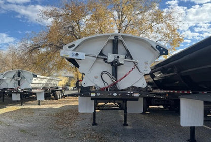 SmithCo Side Dump Trailer | Model SX3-42-34 | Frame Length 42' | Tub Length 34' | White Tub