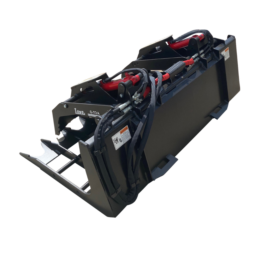 LOWE | BG-600 Grapple | 72" Width | 42" Grapple Opening | 863 lb Heavy-Duty Design | Heavy-Duty Construction | Greaseable Pivot Points | For Skid Steers
