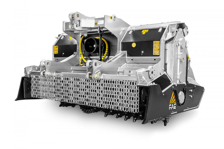 FAE | RSM Stone Crusher | Model 200 To 225 | Width 81.9" To 91.3" | Crushes Stone Up to 20 Inches, 16 Inches Deep | Horsepower 200 To 360 HP | For Tractors