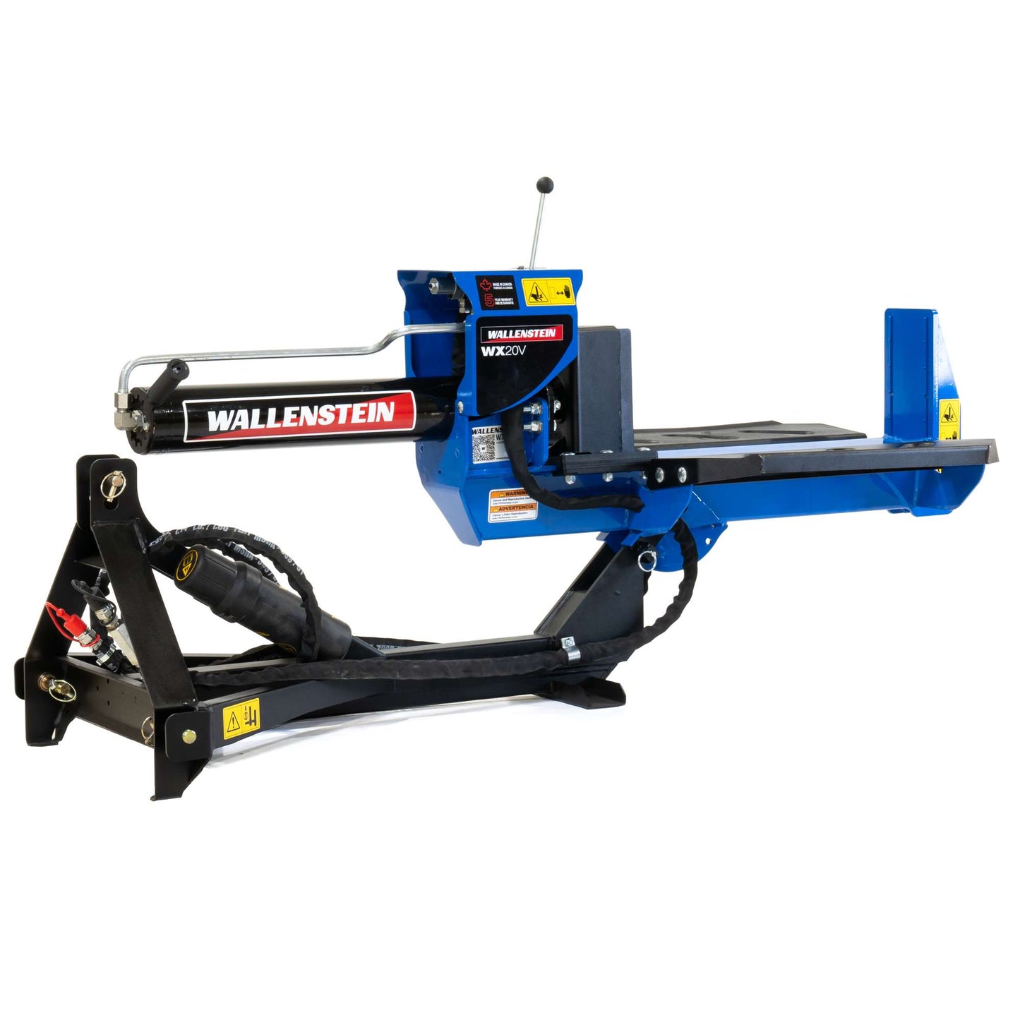 Wallenstein | Log Splitter | Model WX20V | Split Width 24" | 20 Ton Split Force | Horsepower 35HP+ | For Tractors
