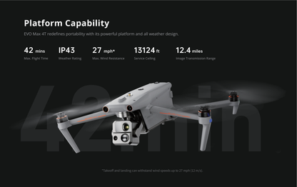 Autel Robotics EVO MAX 4T‑XE Bundle | 42 min Flight | SkyLink 3.0 | 2 Free Batteries + 1 Multi‑Charger (Summer Campaign)