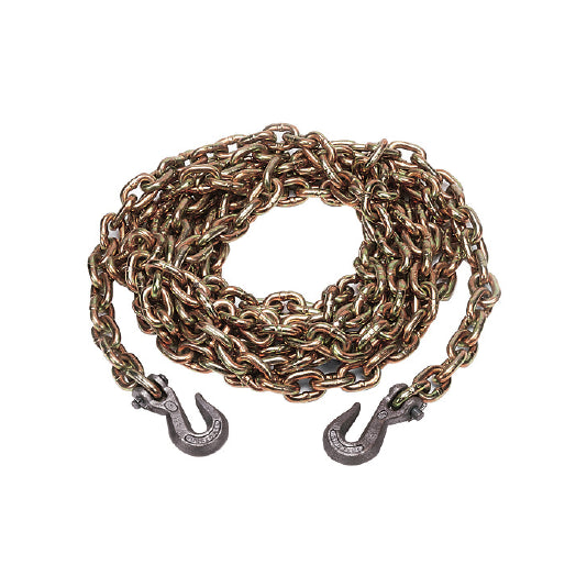 Kinedyne Grade 70 Grab Hook Chain Assembly | Model 10050-16BRL | Width 1/2" | Length 16' | Working Load Limit 11,300 lbs | For Heavy-Duty Cargo Securement & Transport Tie-Down