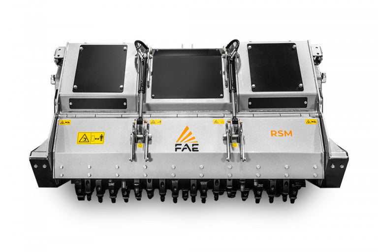 FAE | RSM Stone Crusher | Model 200 To 225 | Width 81.9" To 91.3" | Crushes Stone Up to 20 Inches, 16 Inches Deep | Horsepower 200 To 360 HP | For Tractors