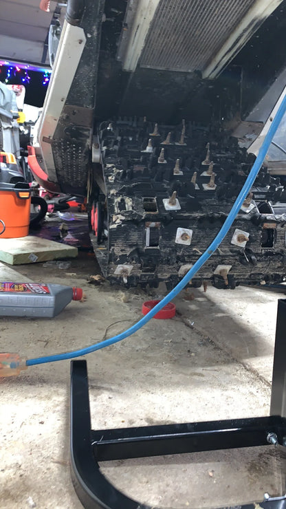 Black Widow Black Ice Heavy-Duty Snowmobile Track Stand & Lift | Model SNO-1512 | Base Size 23" x 21" | Capacity 600 lb | For Most Snowmobiles