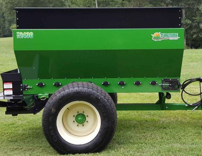 TurfTime Topdresser | Model TT-2410-TT-2430 | Capacity 1.5-3yds - 10GPM | 6'-40' Spreading Width | For Tractor