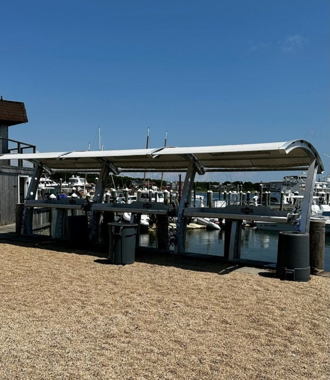 Killer Dock Premium Fish Cleaning Station | Model Slam 7 ½ | Width 90" | Marine-Grade Aluminum & HDPE | For Dock, Seawall & Patio
