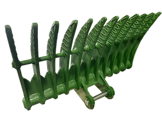 JMA Attachments Brush Rake | Rake Width 70" Inches | Pin Size 65mm | For 10 – 15 Tons Excavators
