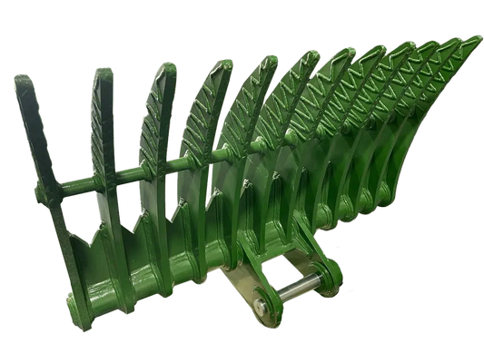 JMA Attachments Brush Rake | Rake Width 70" Inches | Pin Size 65mm | For 10 – 15 Tons Excavators