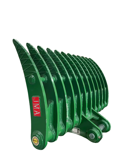 JMA Attachments Brush Rake | Rake Width 70" Inches | Pin Size 65mm | For 10 – 15 Tons Excavators