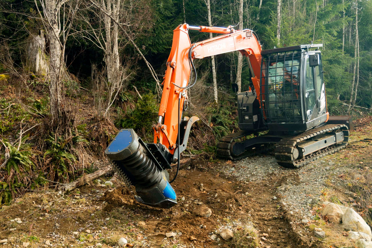 Promac Light Forestry Mulcher | Model LDM Series | Cutting Width 30" & 50" | 60–80 HP | 8–10 Tons+ | For Excavators