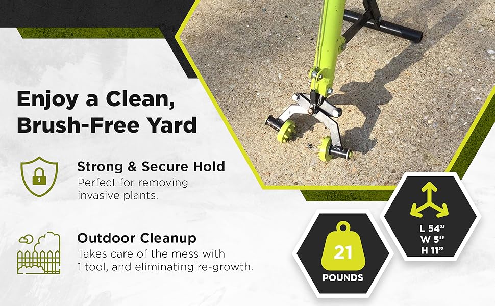 Brush Grubber Single‑Person Ironclad Manual Handled | Capacity 2" Diameter | 360° Rotating Pads