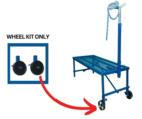 Sydell Wheel Kit | #0745WK | Heavy-Duty Wheels | SHOWMAN’S BEST Stands & Stanchions | For Sheep & Goats